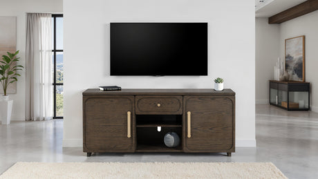 Vellara Dark Walnut 70" Tv Console - Ornate Home