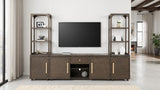 Vellara Dark Walnut Entertainment Center - Ornate Home