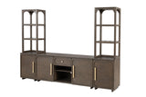 Vellara Dark Walnut Entertainment Center - Ornate Home