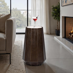 Vellara Dark Walnut Martini Table - Ornate Home