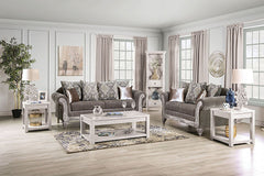 Velletri Warm Gray/Weathered White Sofa - Ornate Home