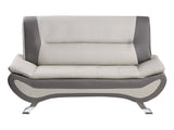 Veloce Beige/Gray Loveseat - Ornate Home