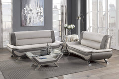 Veloce Beige/Gray Loveseat - Ornate Home