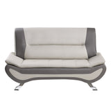 Veloce Beige / Gray Sofa & Loveseat - Ornate Home