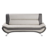Veloce Beige/Gray Sofa - Ornate Home