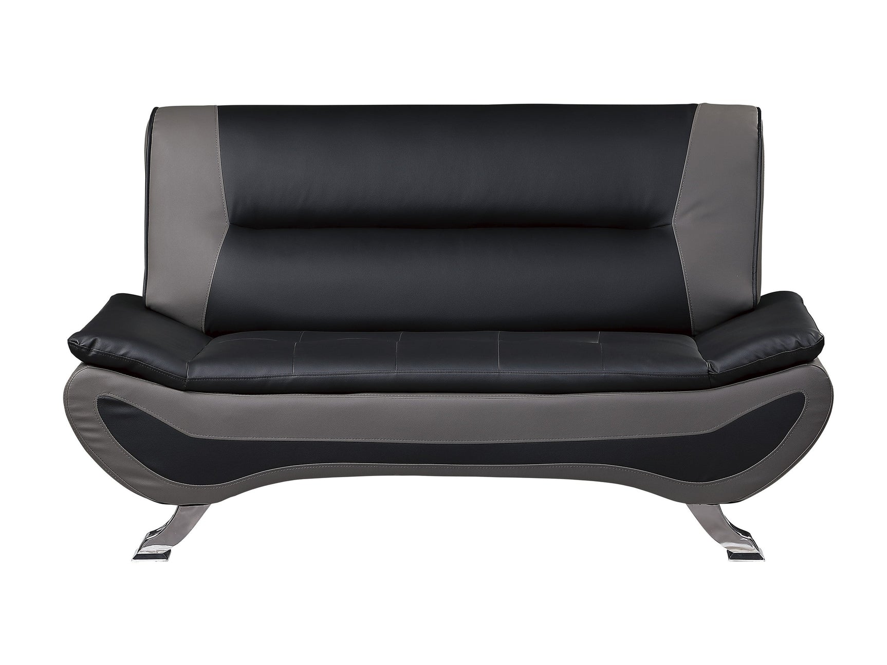 Veloce Black/Gray Loveseat - Ornate Home