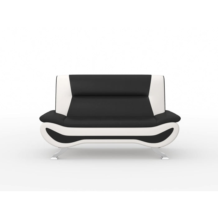 Veloce Black/Gray Loveseat - Ornate Home