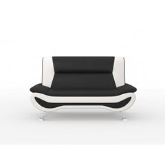Veloce Black/Gray Loveseat - Ornate Home