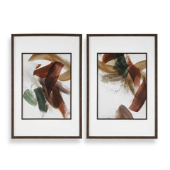 Velocity Multicolor Framed Abstract Prints (Set of 2) - Ornate Home