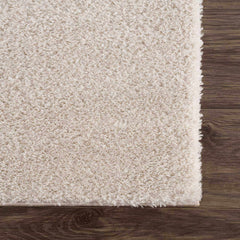 Velora Light Beige Wavy Abstract Modern Minimalist Polyester Machine Woven Area Rug - Clearance - Ornate Home