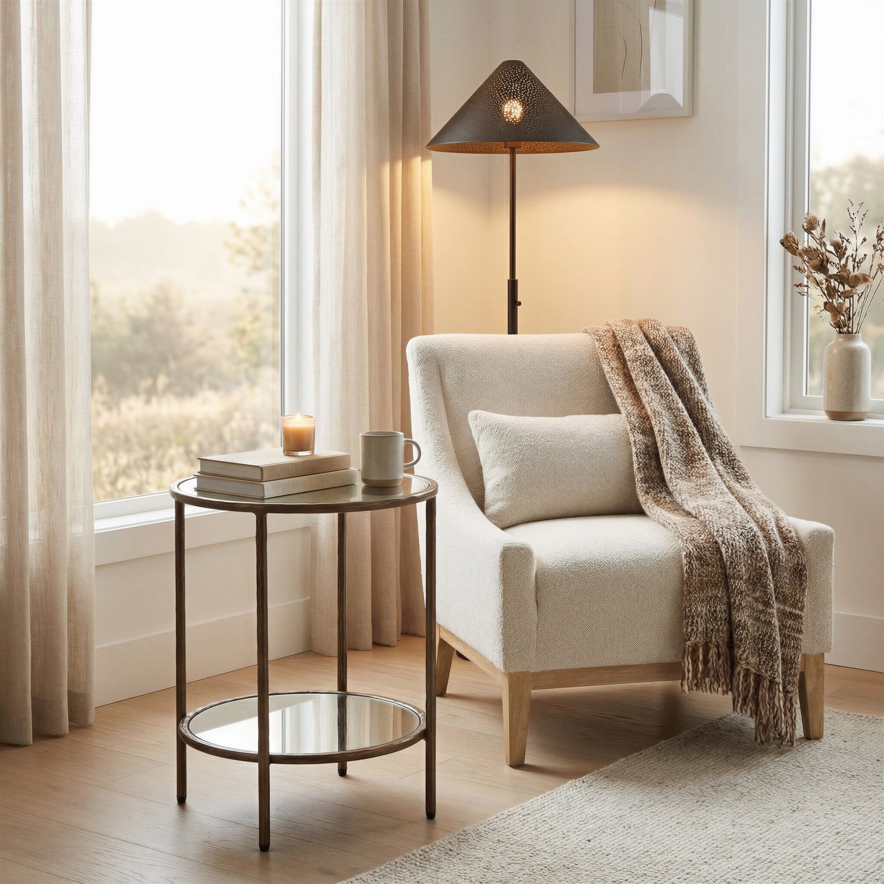 Velun Ivory Accent Chair - Ornate Home