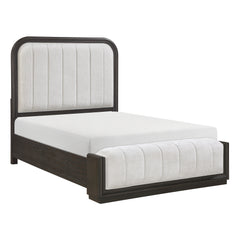Veluto Charcoal Queen Bed - Ornate Home