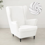 Velvet Wing Chair Cover Stretch Spandex Wingback Chair Cover Elastic Armchair Cover Sofa Covers with Seat Cushion Cover - Ornate Home