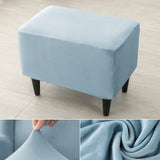 Velvet Wing Chair Cover Stretch Spandex Wingback Chair Cover Elastic Armchair Cover Sofa Covers with Seat Cushion Cover - Ornate Home