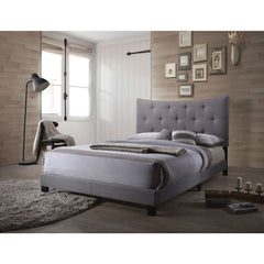Venacha Gray Fabric Upholstered Queen Bed - Ornate Home