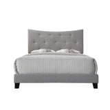 Venacha Gray Fabric Upholstered Queen Bed - Ornate Home