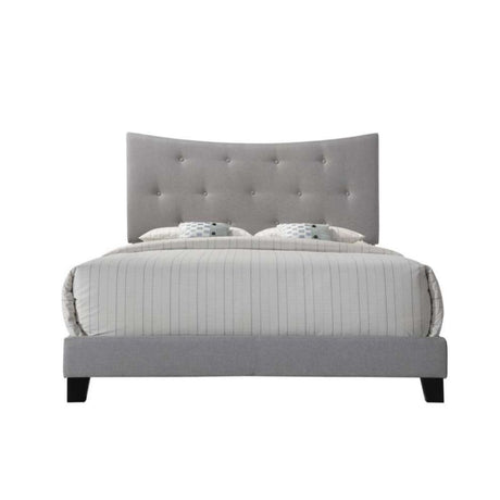 Venacha Gray Fabric Upholstered Queen Bed - Ornate Home
