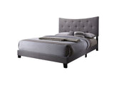 Venacha Gray Fabric Upholstered Queen Bed - Ornate Home