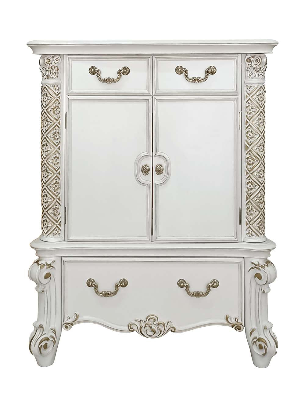 Vendome Antique Pearl Chest - Ornate Home