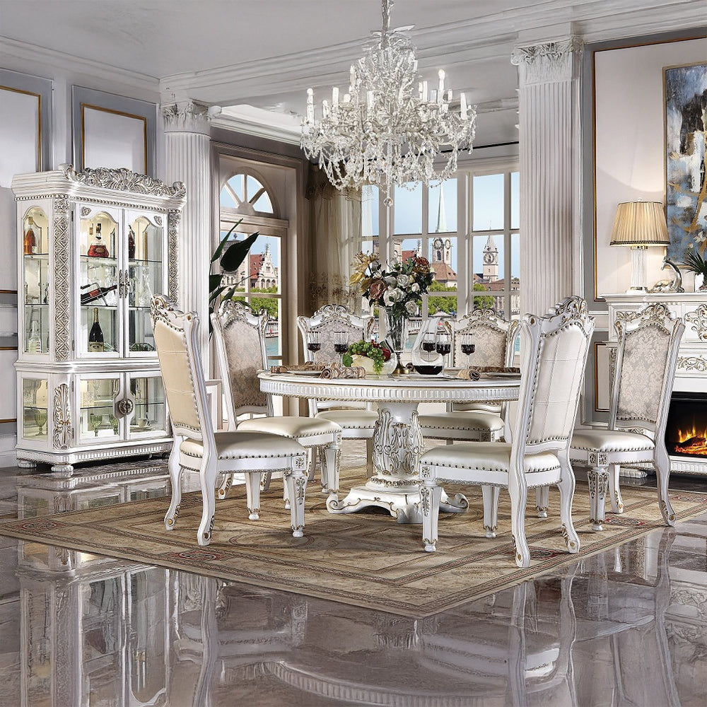 Vendome Antique Pearl Curio - Ornate Home