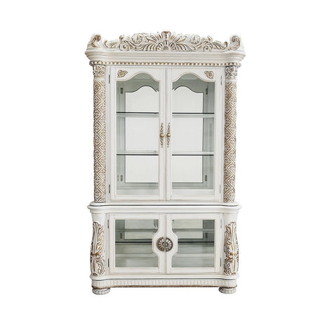 Vendome Antique Pearl Curio - Ornate Home