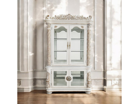Vendome Antique Pearl Curio - Ornate Home