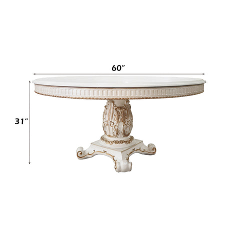 Vendome Antique Pearl Dining Table - Ornate Home