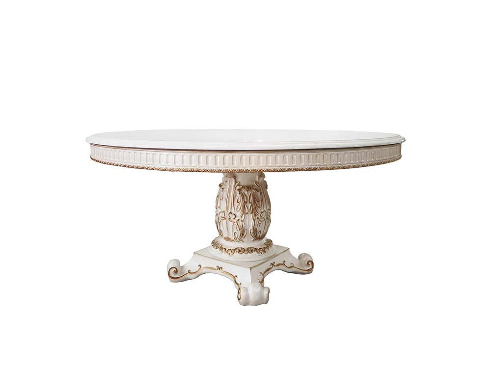 Vendome Antique Pearl Dining Table - Ornate Home