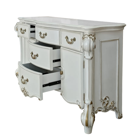 Vendome Antique Pearl Dresser - Ornate Home