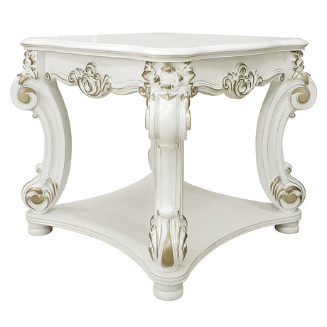 Vendome Antique Pearl End table - Ornate Home