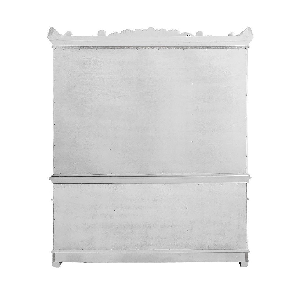 Vendome Antique Pearl Hutch & Buffet - Ornate Home