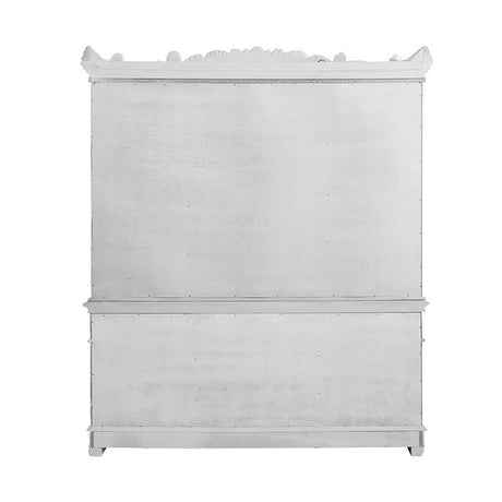 Vendome Antique Pearl Hutch & Buffet - Ornate Home