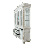 Vendome Antique Pearl Hutch & Buffet - Ornate Home