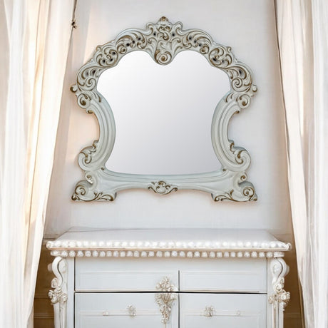 Vendome Antique Pearl Mirror - Ornate Home