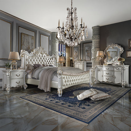 Vendome Antique Pearl Nightstand - Ornate Home