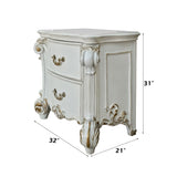 Vendome Antique Pearl Nightstand - Ornate Home