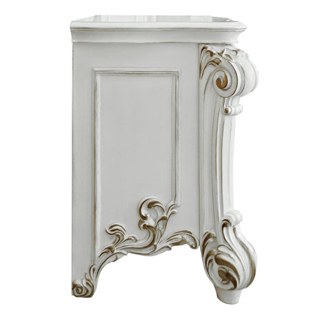 Vendome Antique Pearl Nightstand - Ornate Home