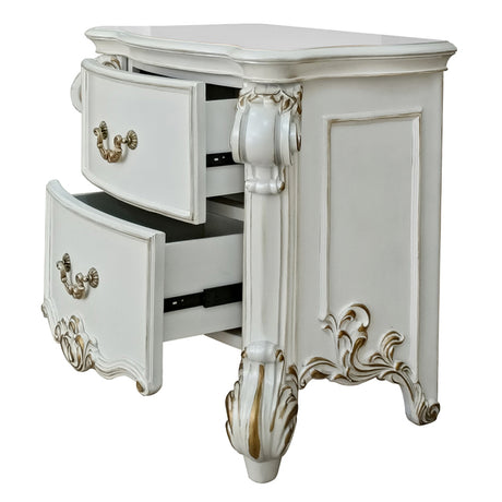 Vendome Antique Pearl Nightstand - Ornate Home