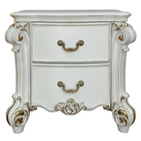 Vendome Antique Pearl Nightstand - Ornate Home