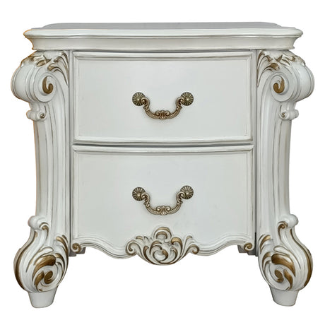 Vendome Antique Pearl Nightstand - Ornate Home