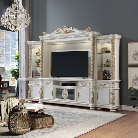 Vendome Antique Pearl TV Stand - Ornate Home