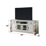 Vendome Antique Pearl TV Stand - Ornate Home