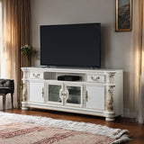 Vendome Antique Pearl TV Stand - Ornate Home