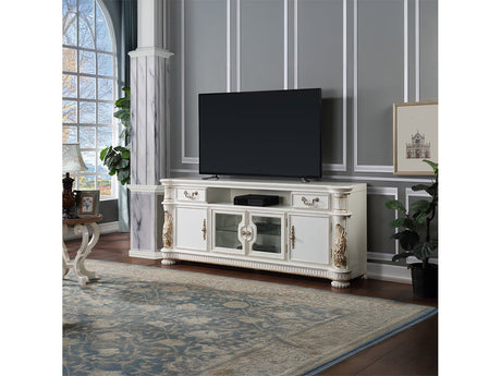 Vendome Antique Pearl TV Stand - Ornate Home