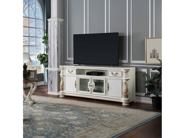 Vendome Antique Pearl TV Stand - Ornate Home