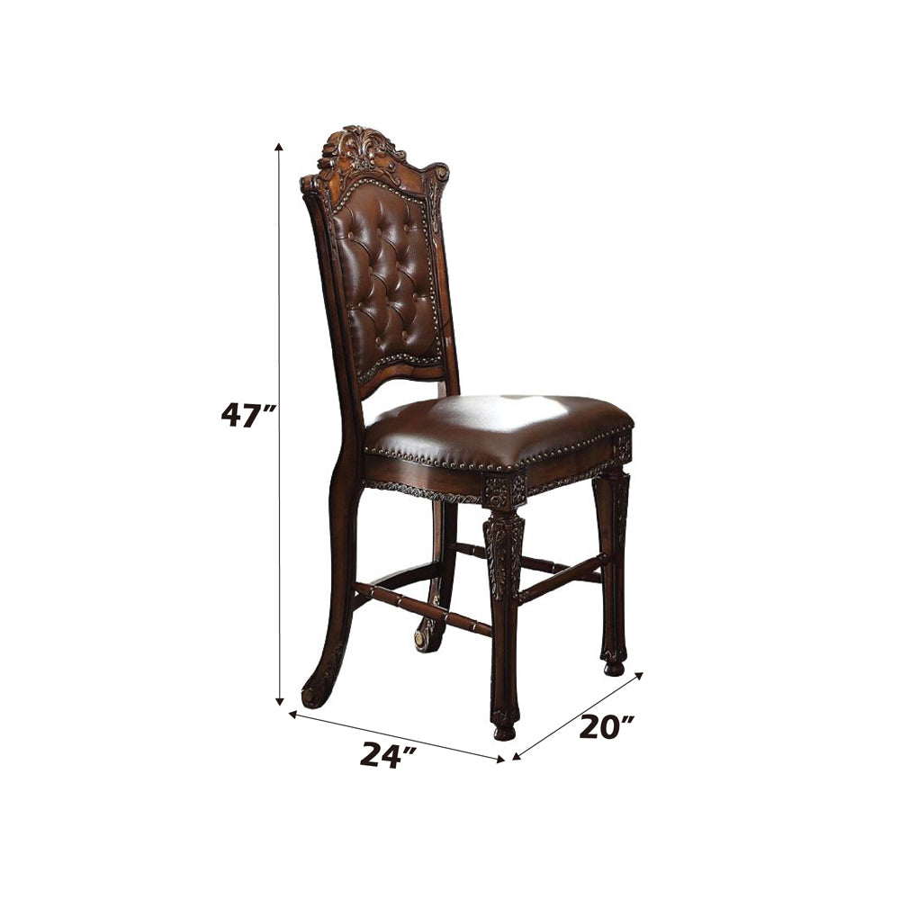 Vendome Cherry Counter Height Chair (Set of 2) - Ornate Home