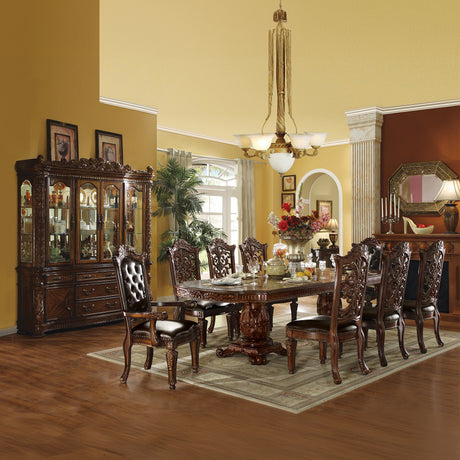 Vendome Cherry Double Pedestal Dining Table (84~120"W) - Ornate Home