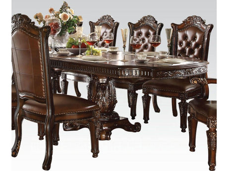 Vendome Cherry Double Pedestal Dining Table (94~136"W) - Ornate Home