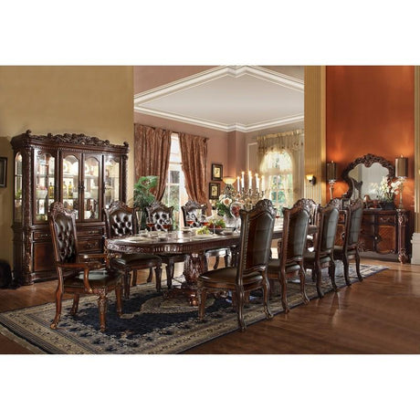 Vendome Cherry Double Pedestal Dining Table (94~136"W) - Ornate Home