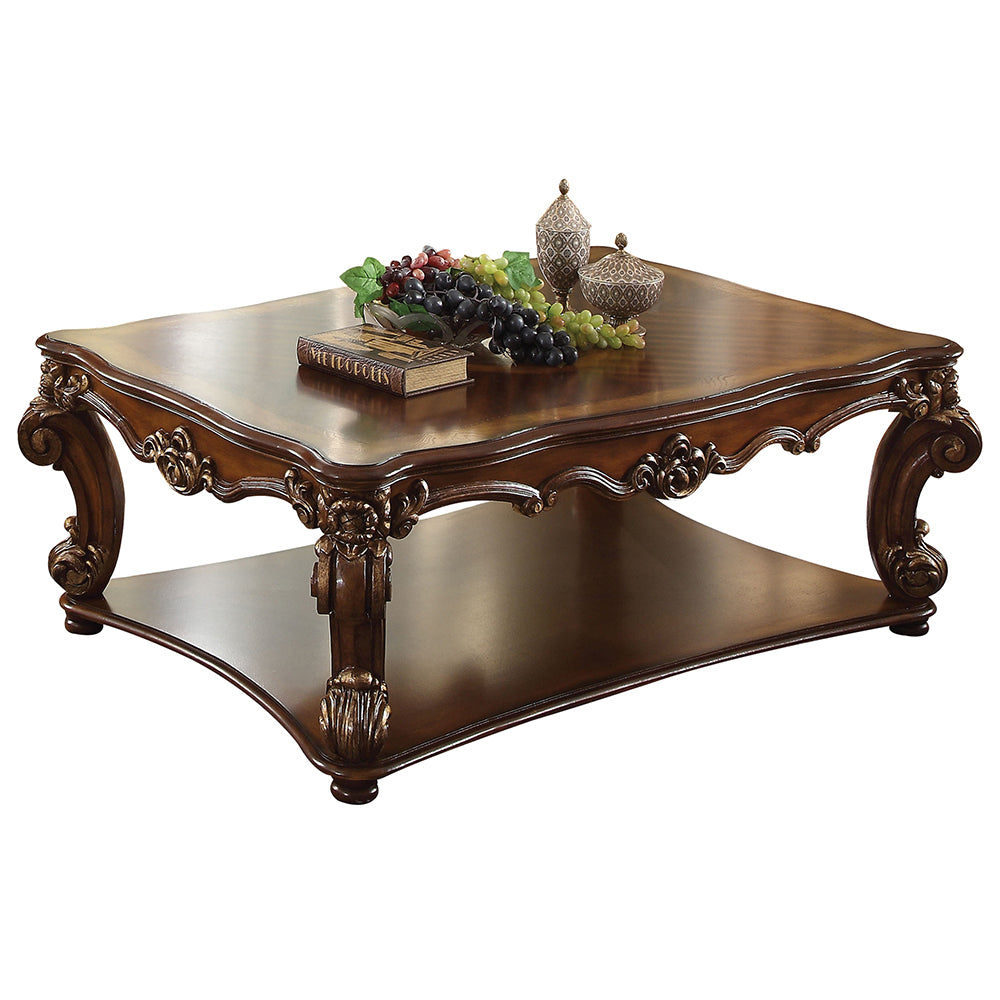 ACME Vendome Cherry Rectangular Coffee Table | Ornate Home